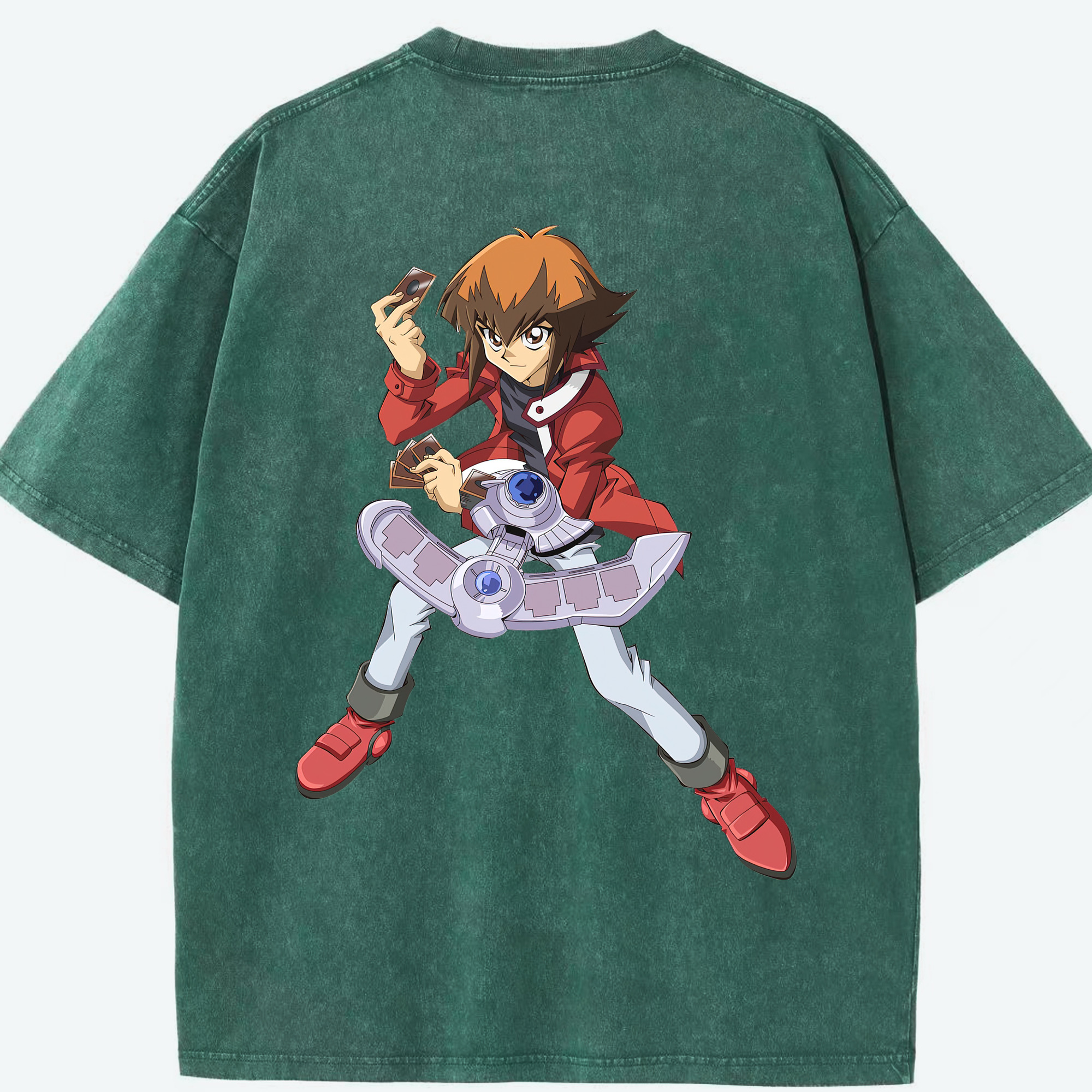 （画像用） 遊☆戯☆王 Yu-Gi-Oh! 綿100% ヴィンテージ風 半袖Tシャツ（背面プリント）